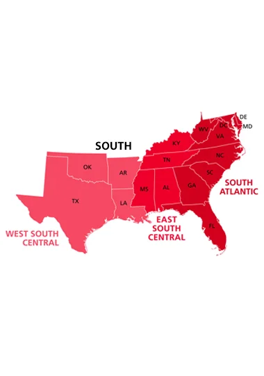 South of US - Our Service Location